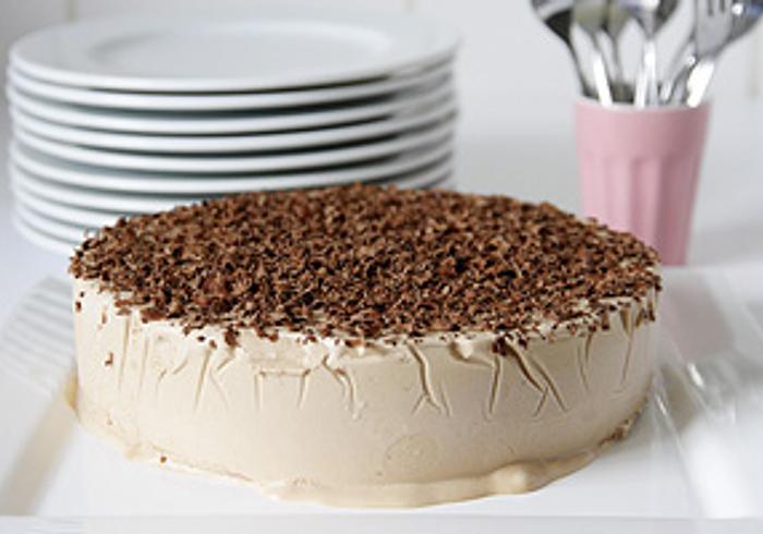 Romige chocolade ijstaart