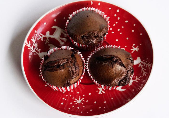 Pure chocolade muffins