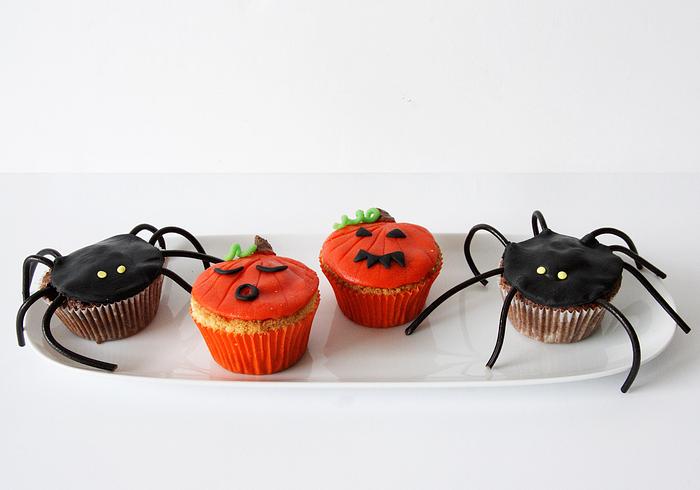 Deze Halloween cupcakes