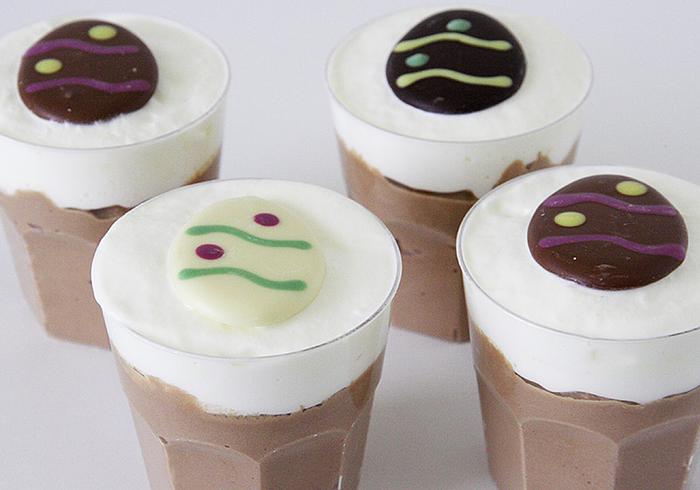 Thuisgemaakte chocolade mousse