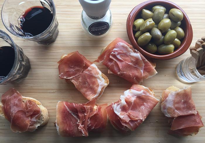 Pan tumaca con jamon