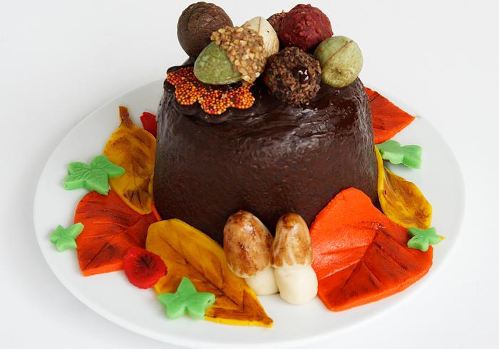 Deze prachtige herfstcake
