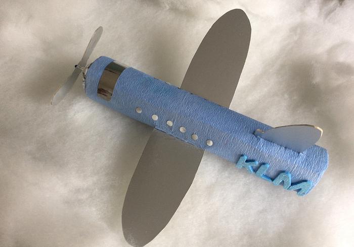 Een vliegtuig met propeller