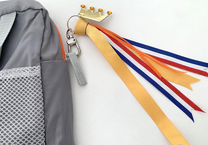 Oranje sleutelhanger