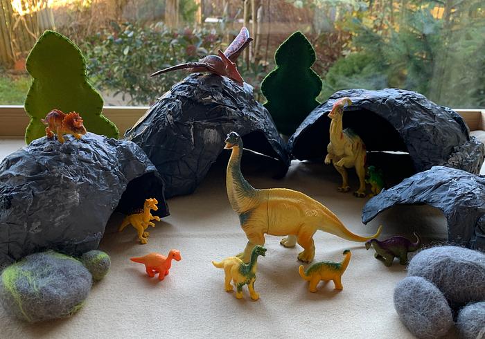Een dino-grot
