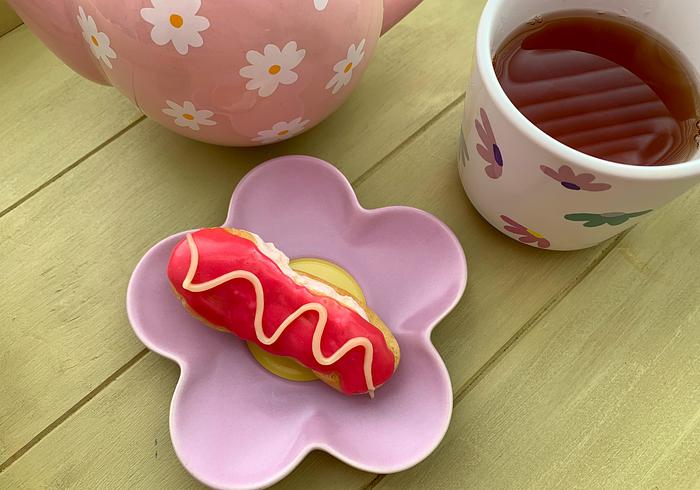 Mini frambozen éclairs