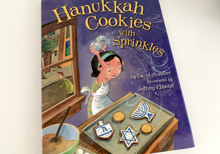 Hanukkah cookies with sprinkles home