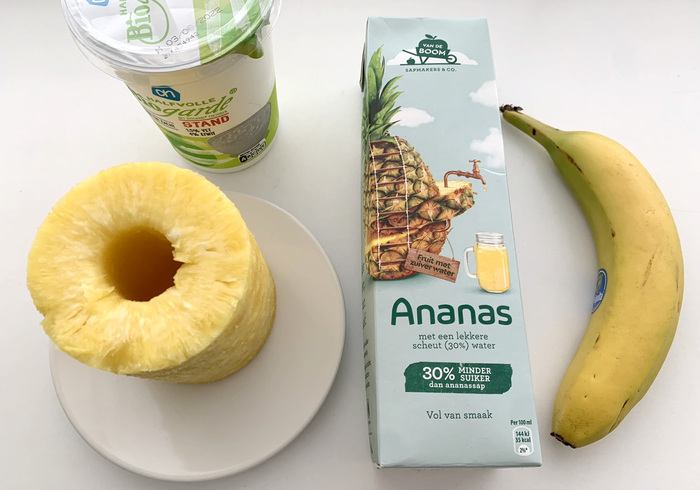 Ananas smoothie sidepic