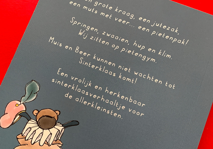 Sinterklaas met muis sidepicll