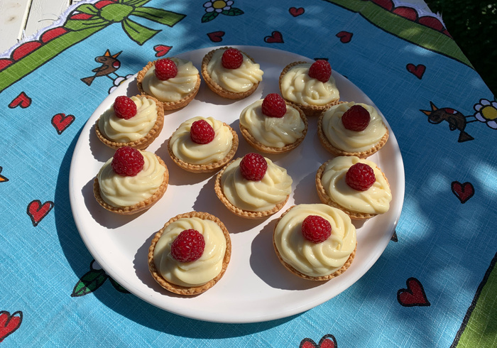 Zomergebakjes met frambozen 17