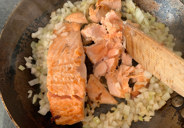 Zalm gnocchi. hussel 07
