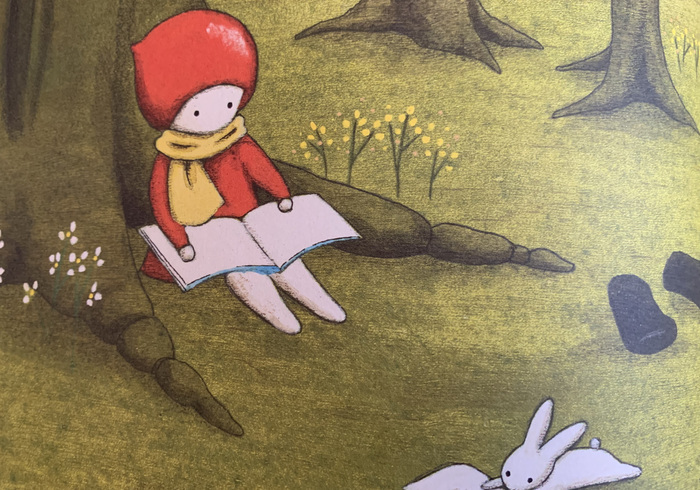 Red kni cap girl and the reading tree 01