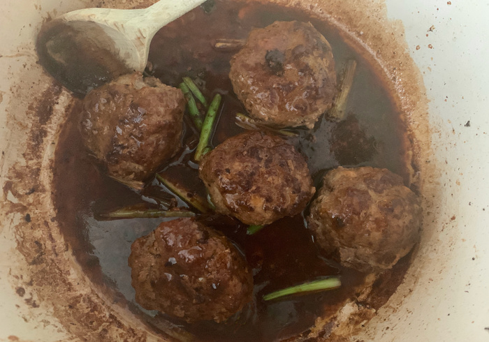 Lions head meatballs 14