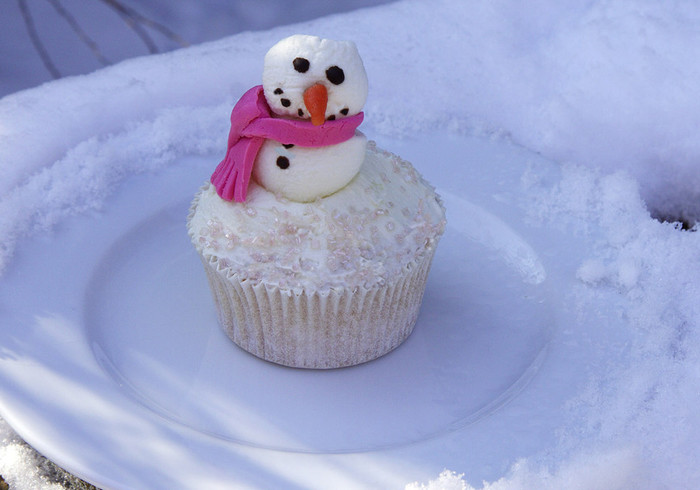 Cupcake sneeuwpop home