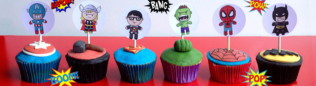 Marvel cupcakes homepage