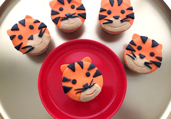 Tijger cupcakes sidepicll