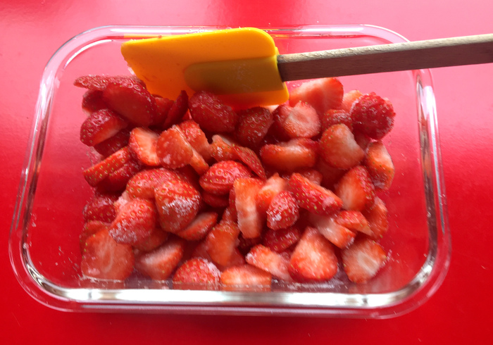 Strawberries cream semifreddo 04
