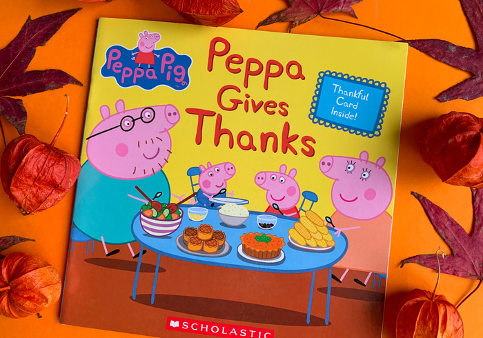 Peppa gives thanks homepage