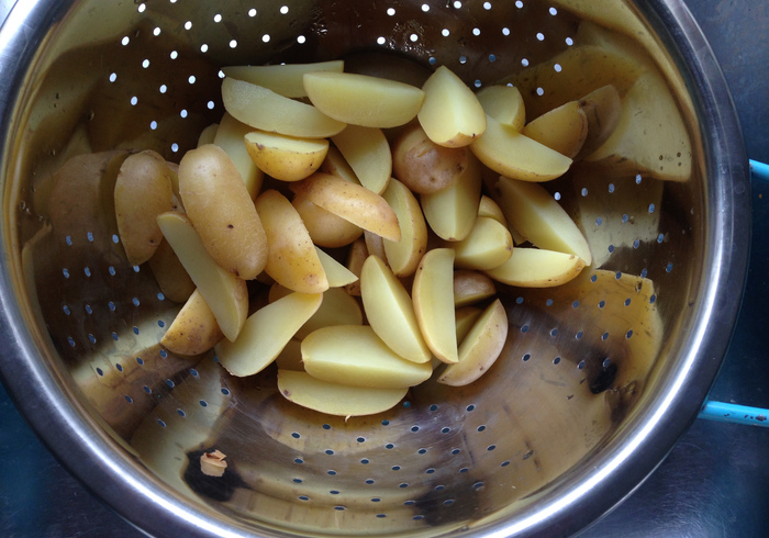 Honey miso garlic potatoes 05