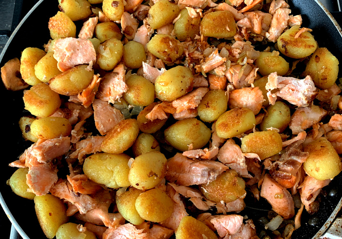 Zalm gnocchi. hussel 11