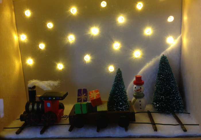 Kerst diorama sidepicll