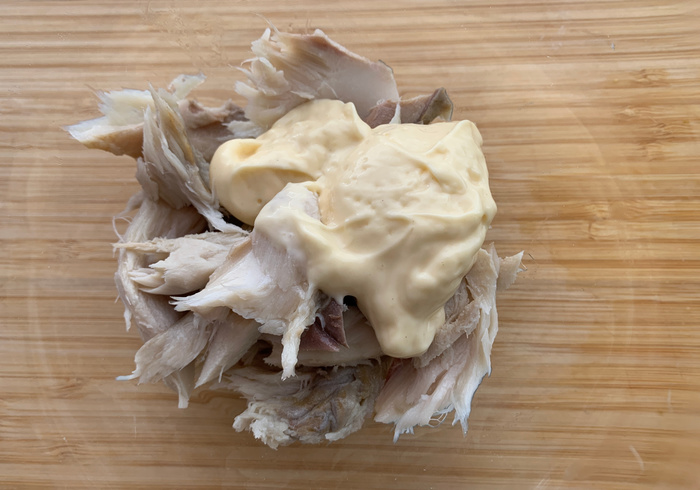 Bagel makreel salade 05