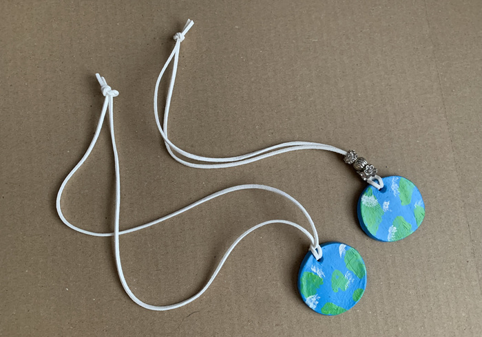 Earth day necklace sidepicll
