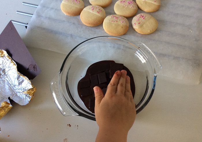 Shortbread with chocolate 14