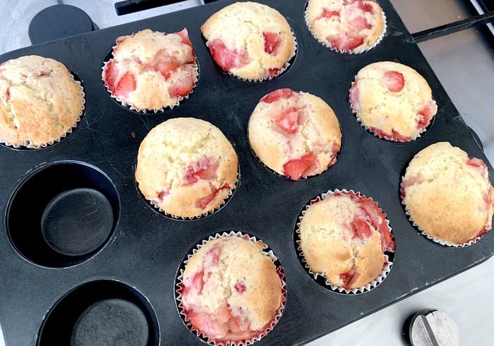 Aardbeien muffins 14