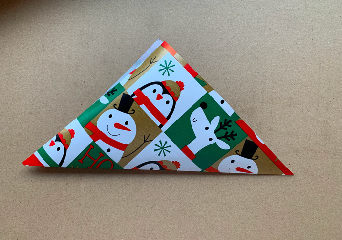 Origami kerst cadeautje 03