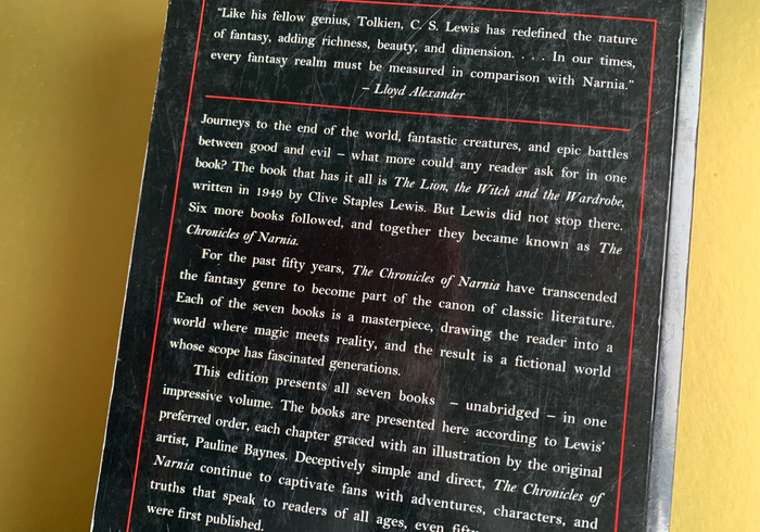 The chronicles of narnia sidepicll