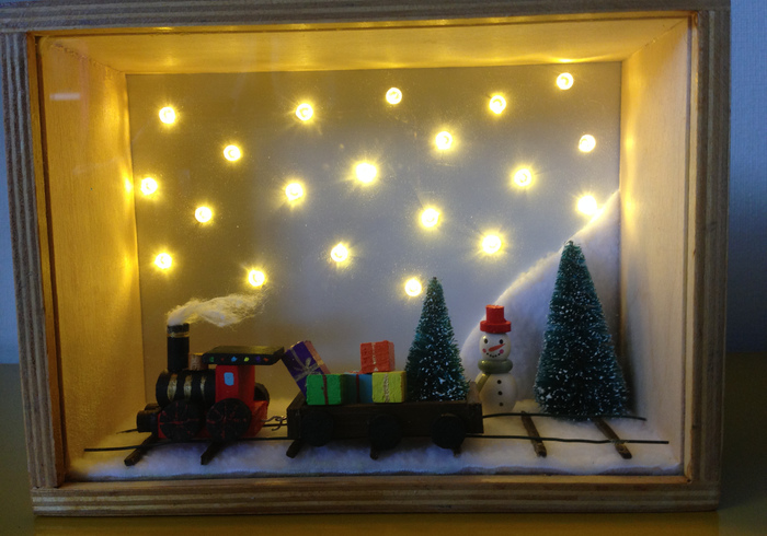 Kerst diorama home