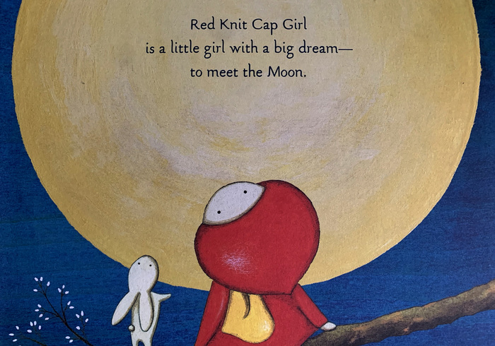 Red knit capgirl 01