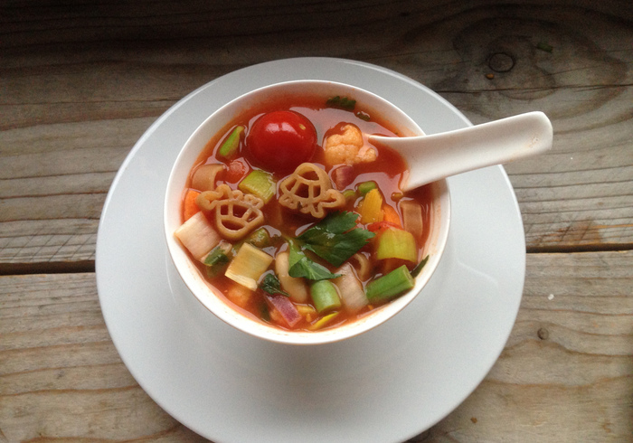 Vegetable soup home