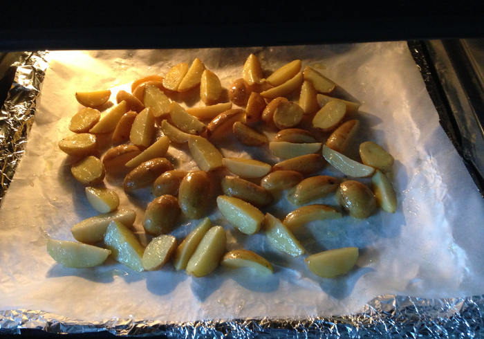 Honey miso garlic potatoes 10