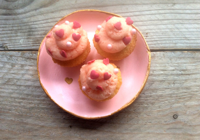 Mini valentijn cupcakes home
