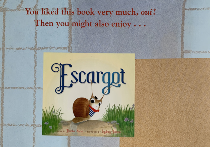 A book for escargot sidepicll