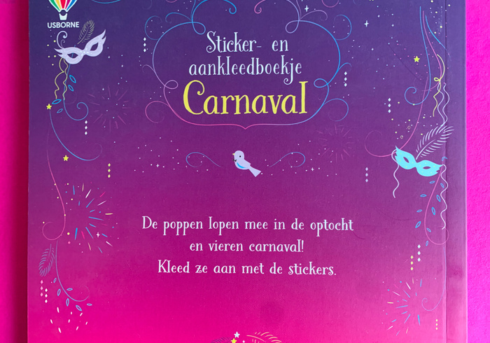 Sticker aankleedboekje carnaval sidepic