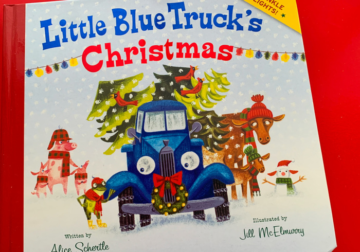 Little blue trucks christmas sidepic