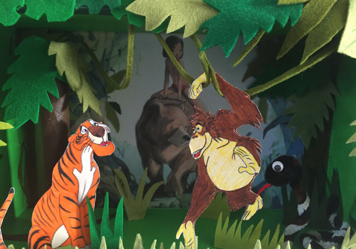 Jungle book diorama sidepicll