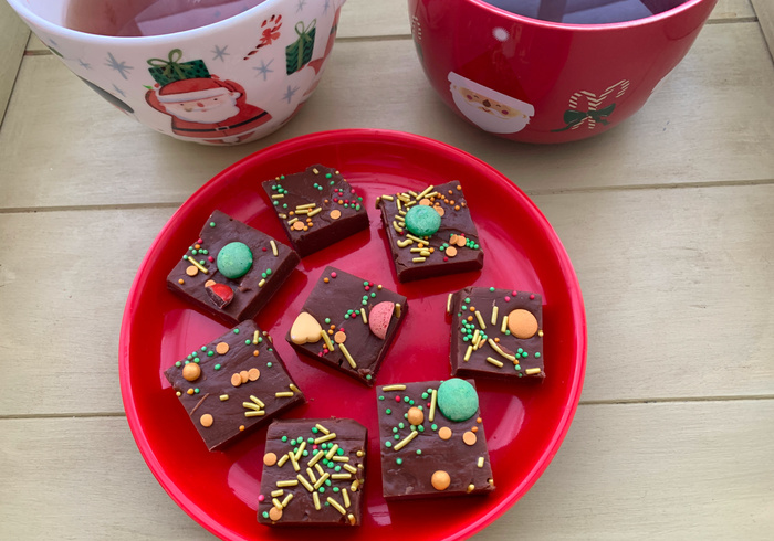 Kerst chocolade fudge 15