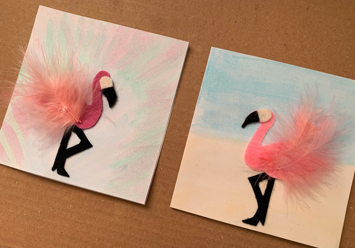 Flamingo wenskaart 10
