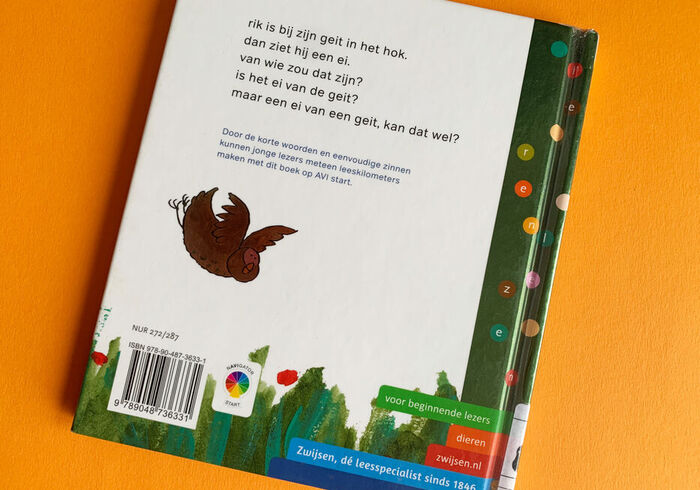 Een ei van een geit  sidepicll