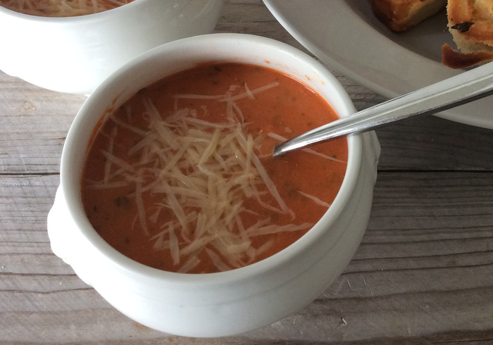 Quick tomato soup side ll