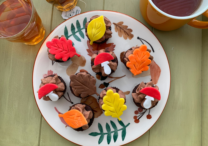 Mini herfst cupcakes sidepicll