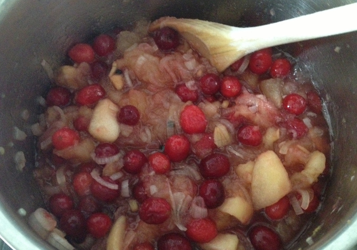 Apple cranberry chutney 12