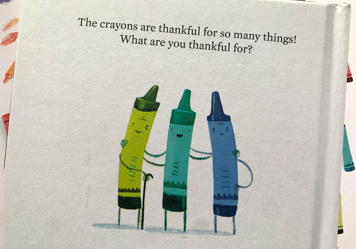 The crayons give thanks sidepicll