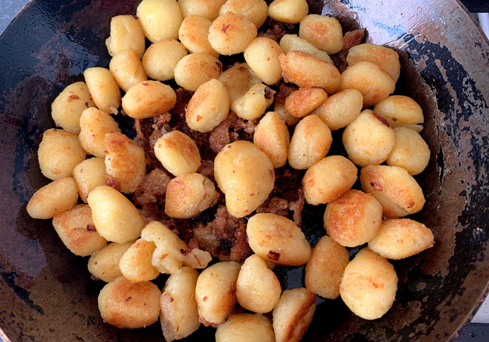 Zalm gnocchi. hussel 10