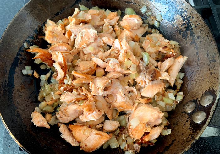 Zalm gnocchi. hussel 08