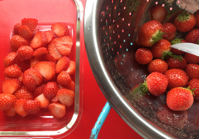 Strawberries cream semifreddo 02